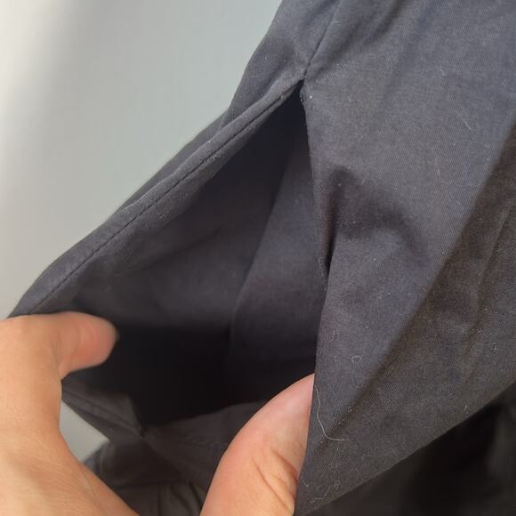 Hatch Maternity The Brooke Ruffle Mini Tunic Dress in Black X-Small Quiet Luxury - Picture 6 of 6